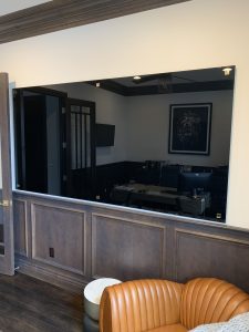 Black Whiteboard Mirror, Chrome Custom Mirror
