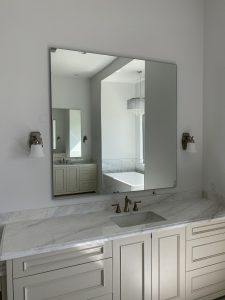 Custom Mirror, Floating, Vanity(1) Custom Mirror