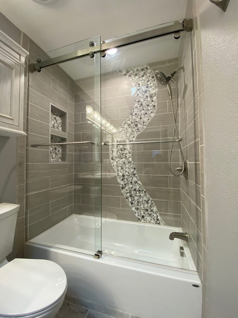 Frameless Slider Shower Glass
