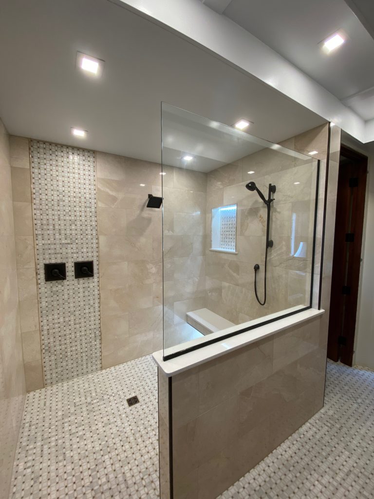 Splash Panel Frameless Glass Shower
