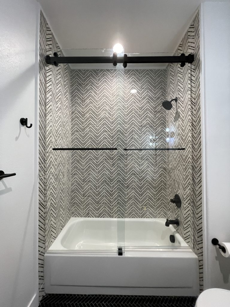 Frameless Slider Shower Glass