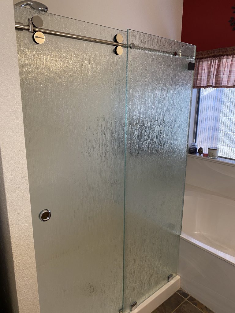 Frameless Slider Shower Glass
