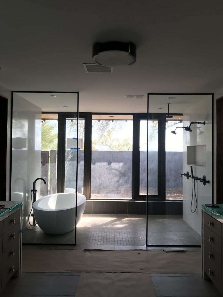 Splash Panel Frameless Glass Shower