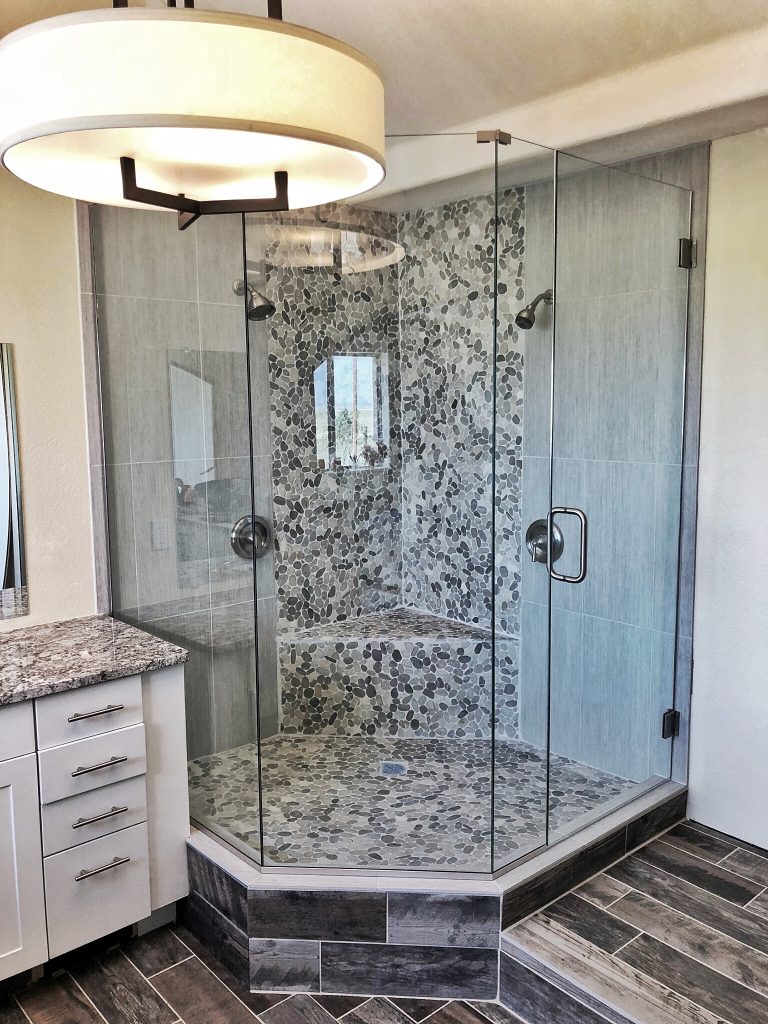 Neo Angle Frameless Shower Glass
