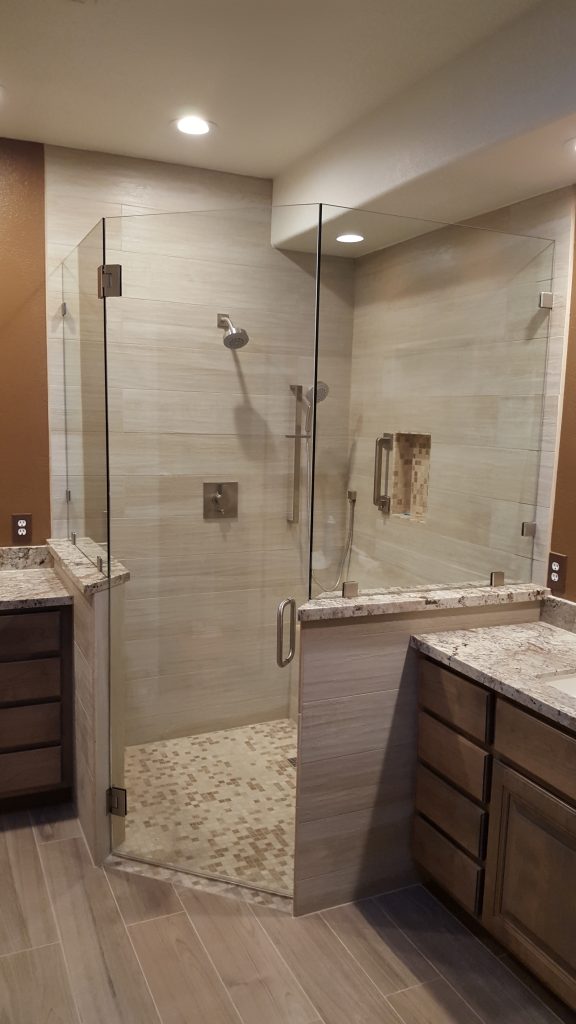 Neo Angle Frameless Shower Glass
