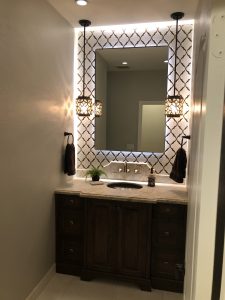 Steel Mirror Frame Mirrors, Backlight Custom Mirror