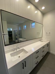 Steel Mirror Frame Mirrors, Large Vanity Custom Mirror