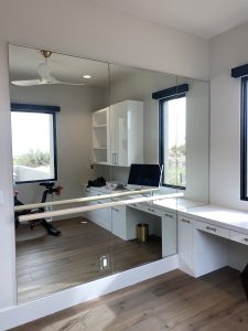 Wall Mirror, Notched, Mirror Plate, Ballet Bar Custom Mirror