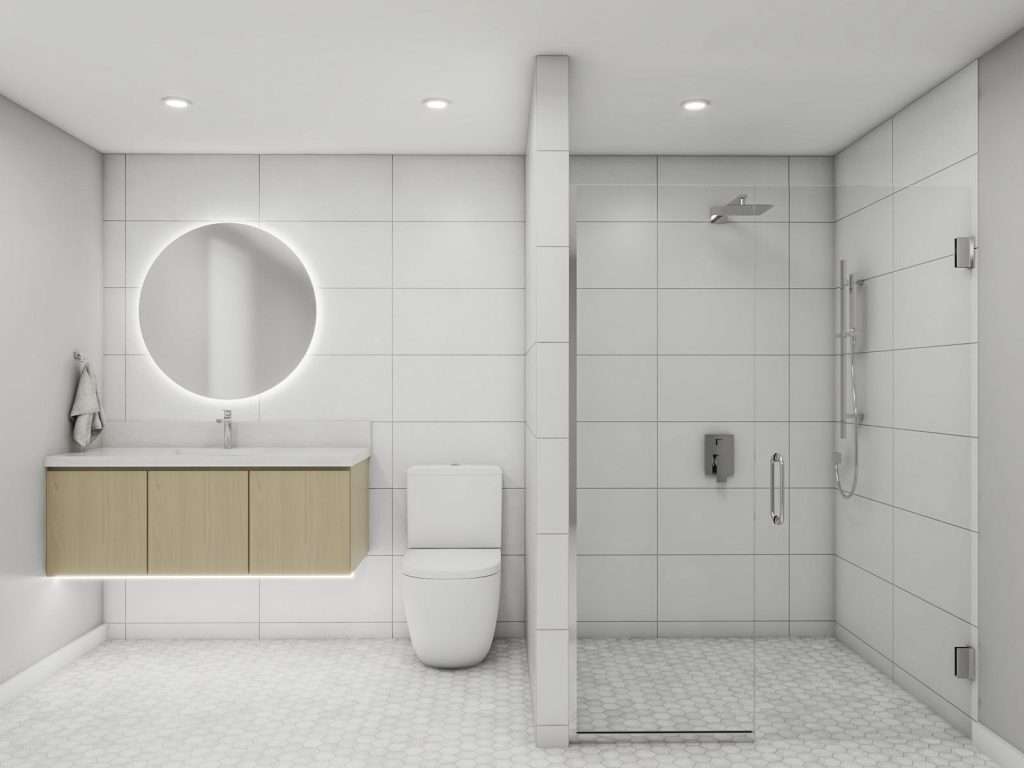 Swing Door & Panel Inline Frameless Glass Shower Enclosure
