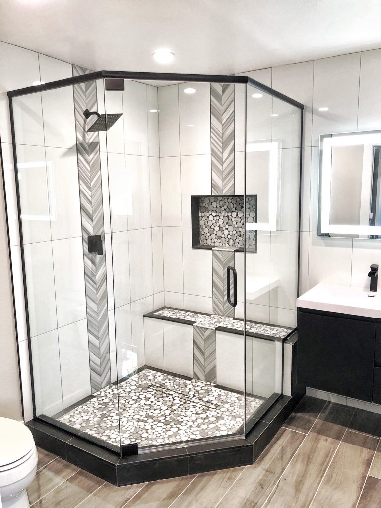 Neo Angle Frameless Shower Glass