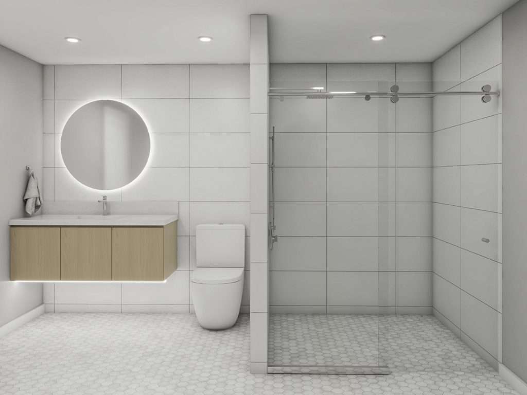 Frameless Barn Door Sliding Shower Glass Enclosure
