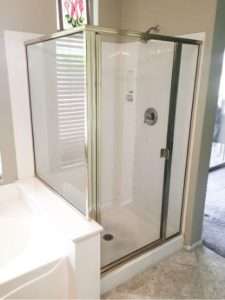 framed shower enclosure