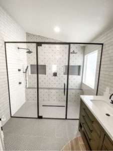 frameless shower enclosure