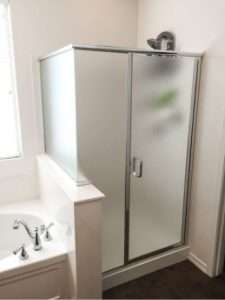 semi frameless shower enclosure