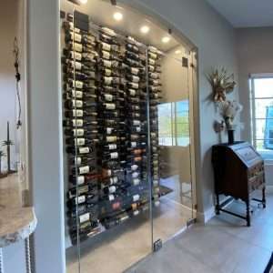 wall glass wine cellar